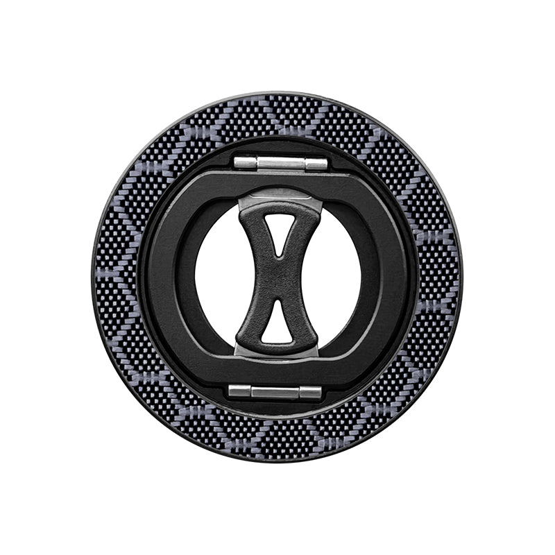 Armor King MagSafe Aramid Fiber + Aluminum Grip Stand Ring Holder