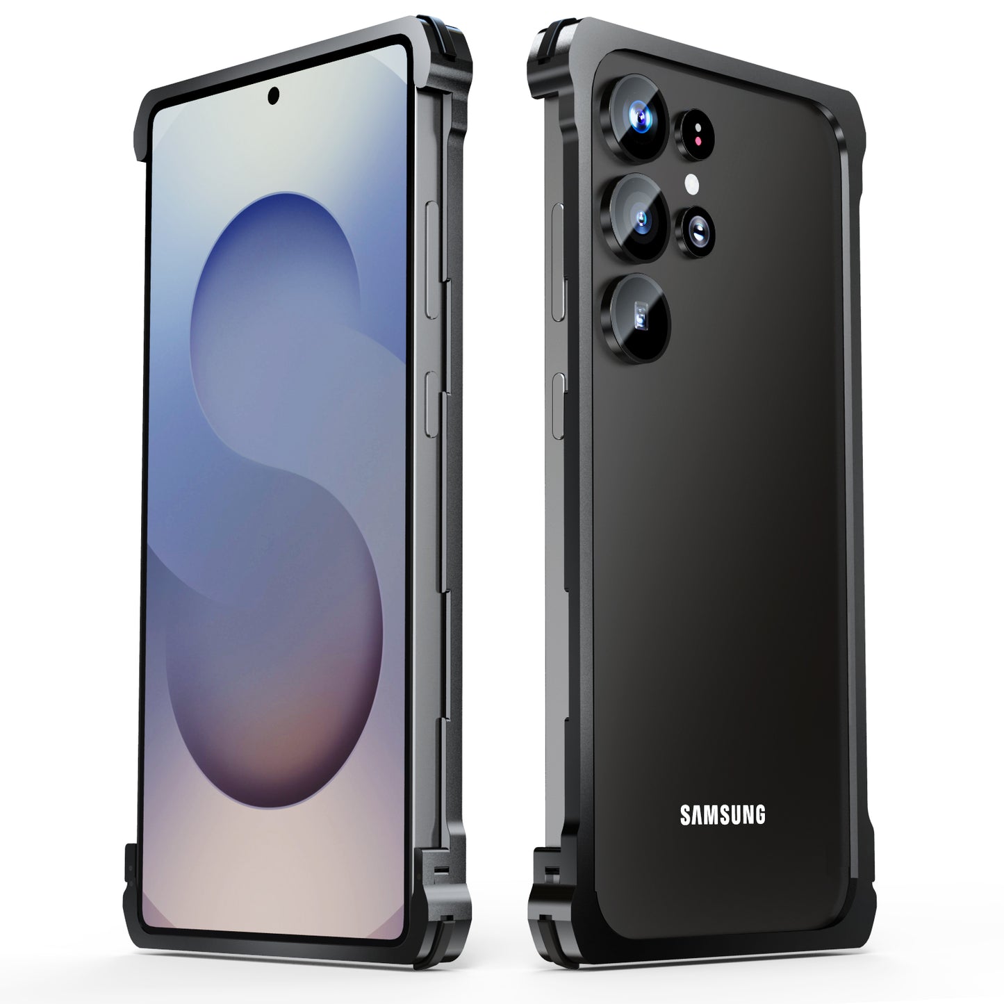 Luphie Slim Light Shockproof Snap-on Aluminum Metal Bumper Case Cover