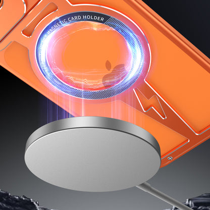 iy Bicolor Thor MagSafe Air Cushion Shockproof Kickstand Metal Case Cover