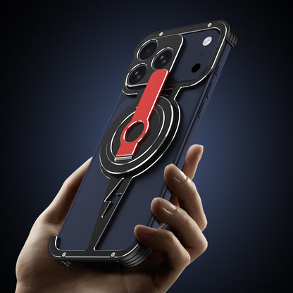 iy Bicolor Thor MagSafe Air Cushion Shockproof Kickstand Metal Case Cover