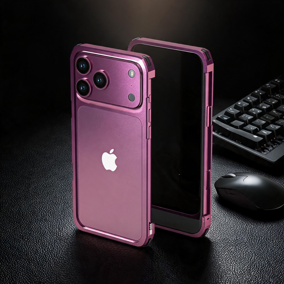 Luphie Slim Light Shockproof Snap-on Aluminum Metal Bumper Case Cover