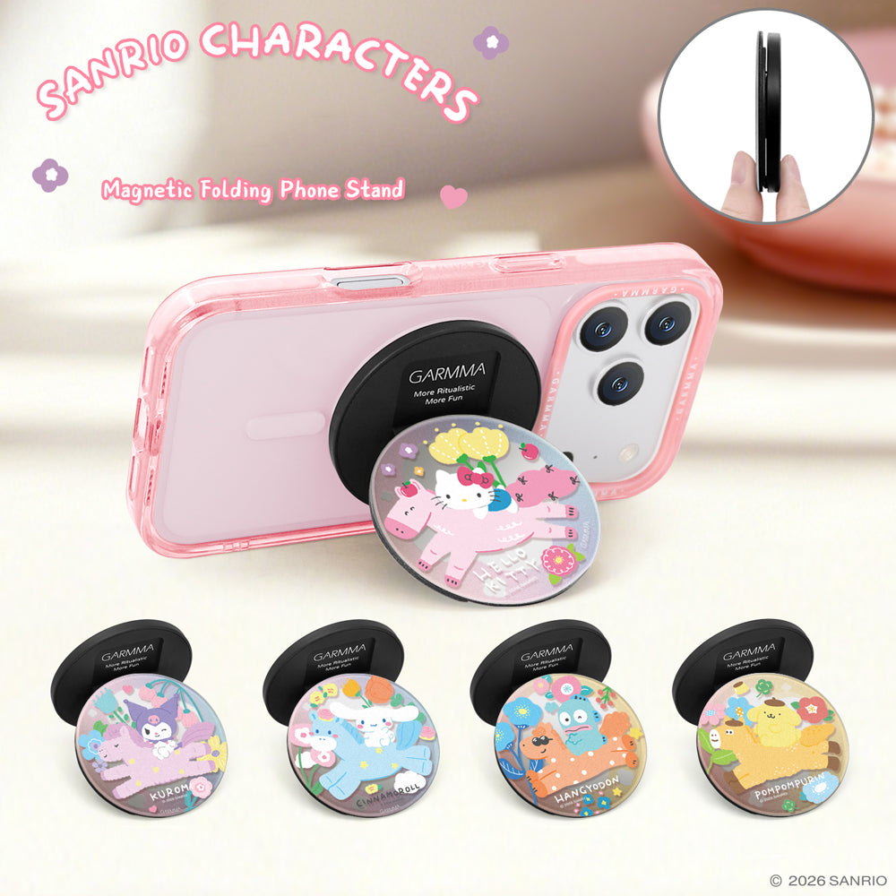 GARMMA Sanrio Characters Mirror-Finish Magnetic Folding Phone Stand