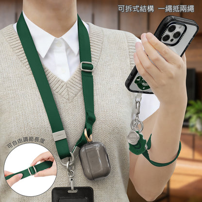 GARMMA Harry Potter Leather+Metal Charm 2-in-1 Detachable Phone Lanyard Cross-body Strap