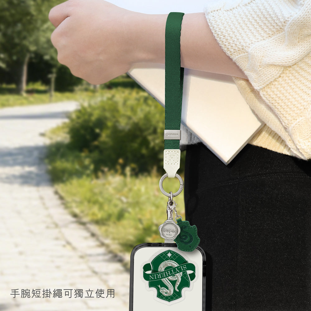 GARMMA Harry Potter Leather+Metal Charm 2-in-1 Detachable Phone Lanyard Cross-body Strap