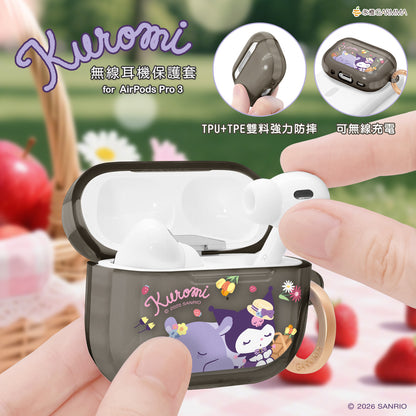 GARMMA Sanrio Characters Apple AirPods 4 / Pro 3 Charging Case Cover with Metal Hook