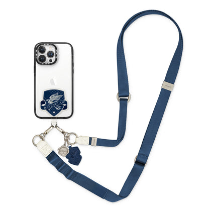 GARMMA Harry Potter Leather+Metal Charm 2-in-1 Detachable Phone Lanyard Cross-body Strap