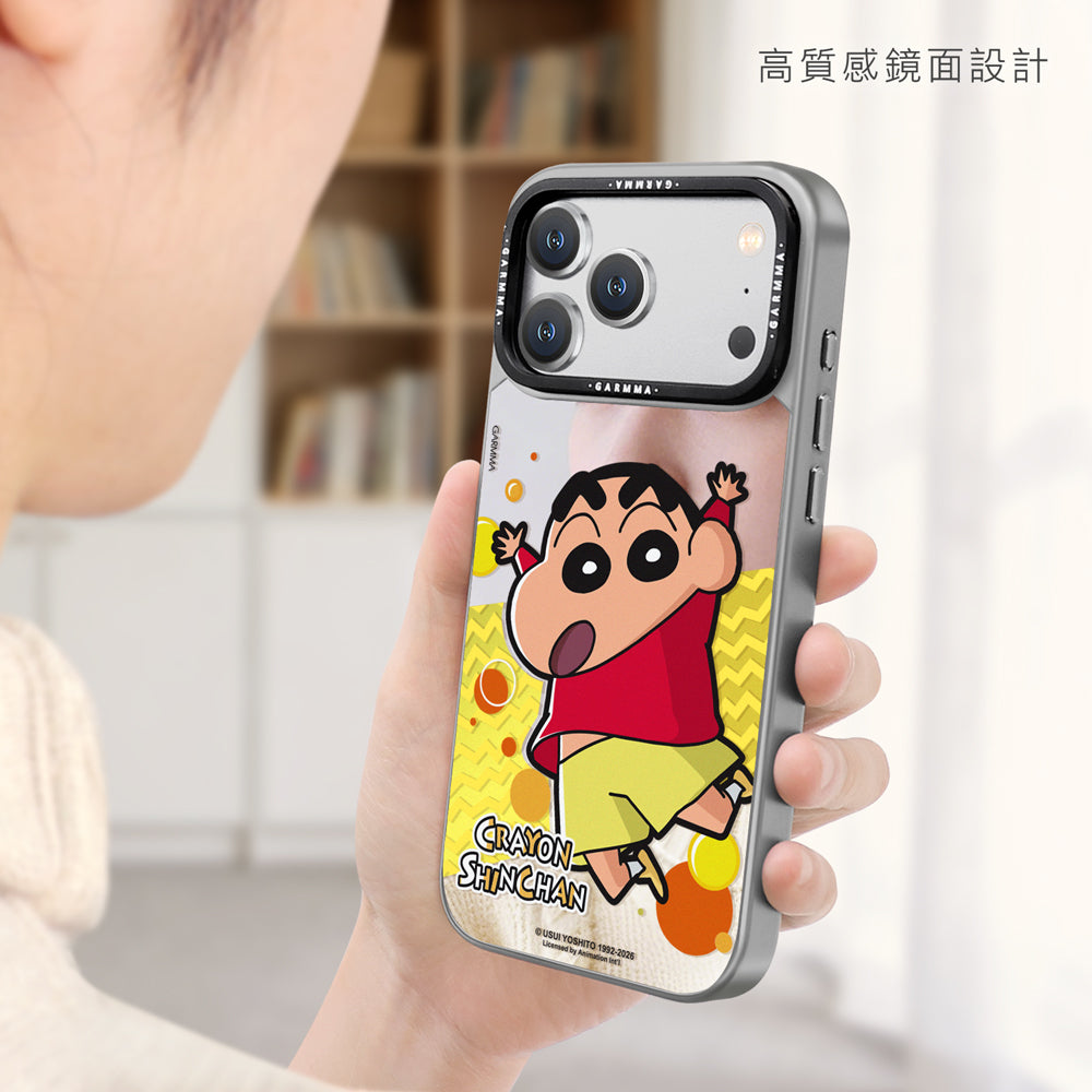 GARMMA Crayon Shin-chan MagSafe Mirror Back Lens Stand Case Cover