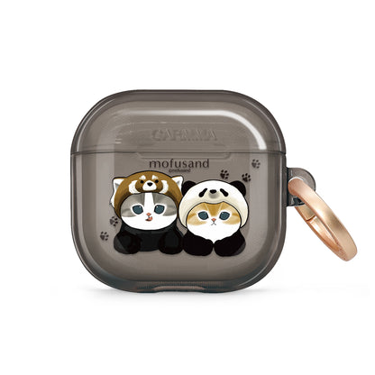 GARMMA mofusand Apple AirPods 4 / Pro 3 Charging Case Cover with Metal Hook