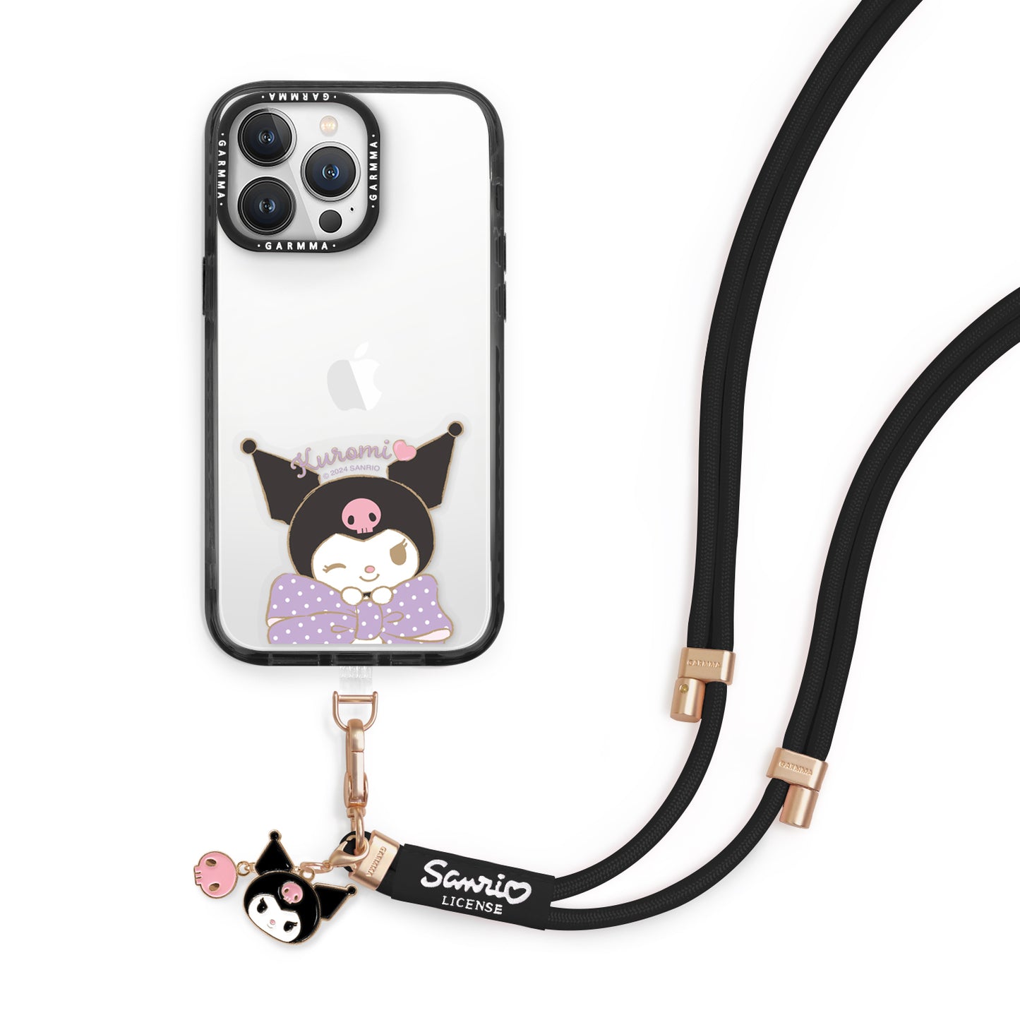 GARMMA Sanrio Characters Metal Charm Phone Buckle Strap Adjustable Lanyard