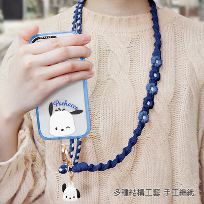 GARMMA Sanrio Characters Doll Charm Phone Buckle Strap Anti-lost Braided Adjustable Lanyard