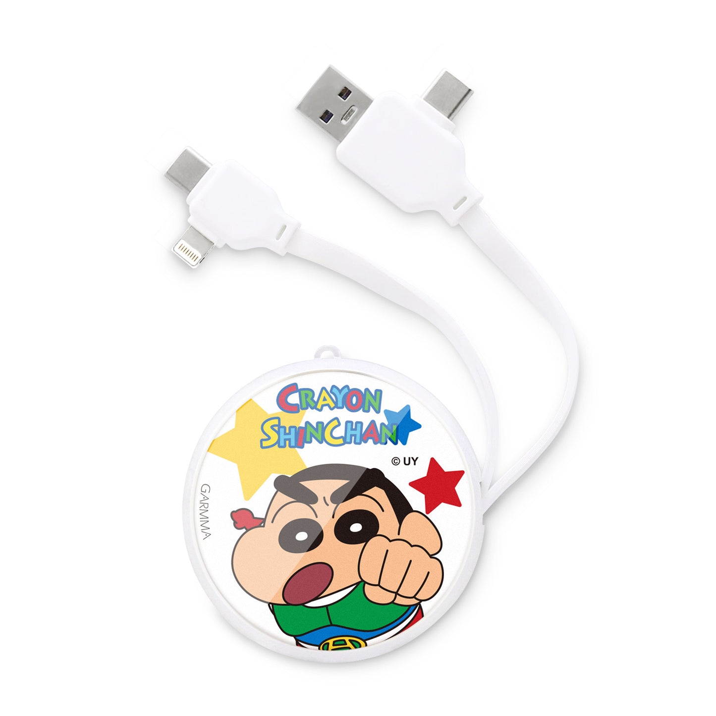 GARMMA Crayon Shin-chan PD Fast Charge Lightning+Type-C Extracted Extension Cable