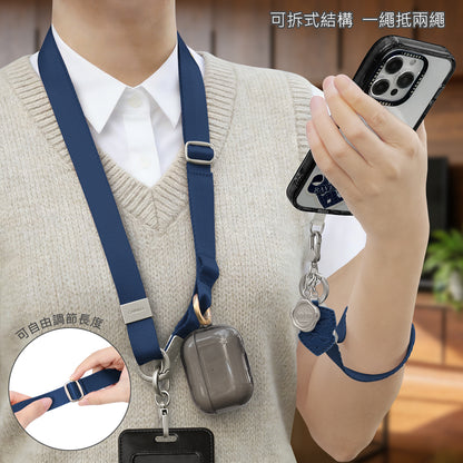 GARMMA Harry Potter Leather+Metal Charm 2-in-1 Detachable Phone Lanyard Cross-body Strap