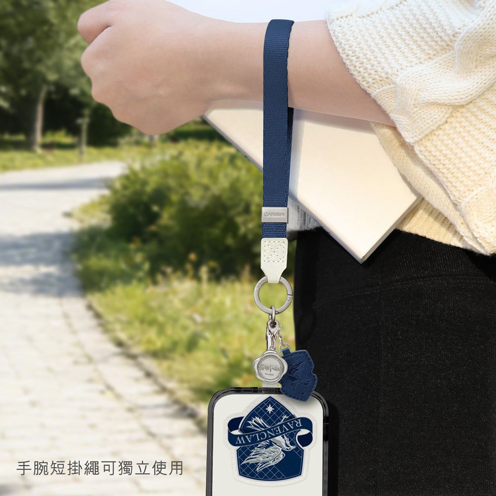 GARMMA Harry Potter Leather+Metal Charm 2-in-1 Detachable Phone Lanyard Cross-body Strap