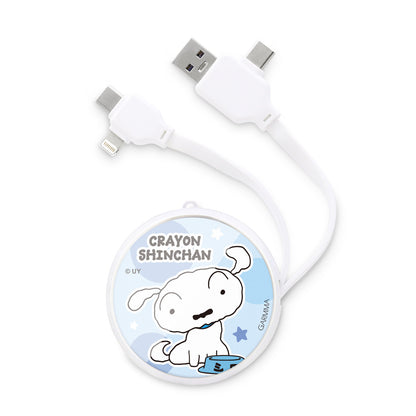 GARMMA Crayon Shin-chan PD Fast Charge Lightning+Type-C Extracted Extension Cable