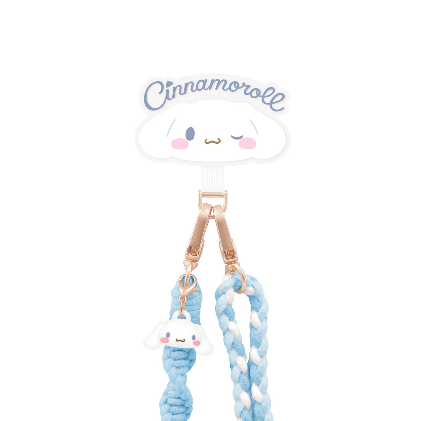 GARMMA Sanrio Characters Doll Charm Phone Buckle Strap Anti-lost Braided Adjustable Lanyard