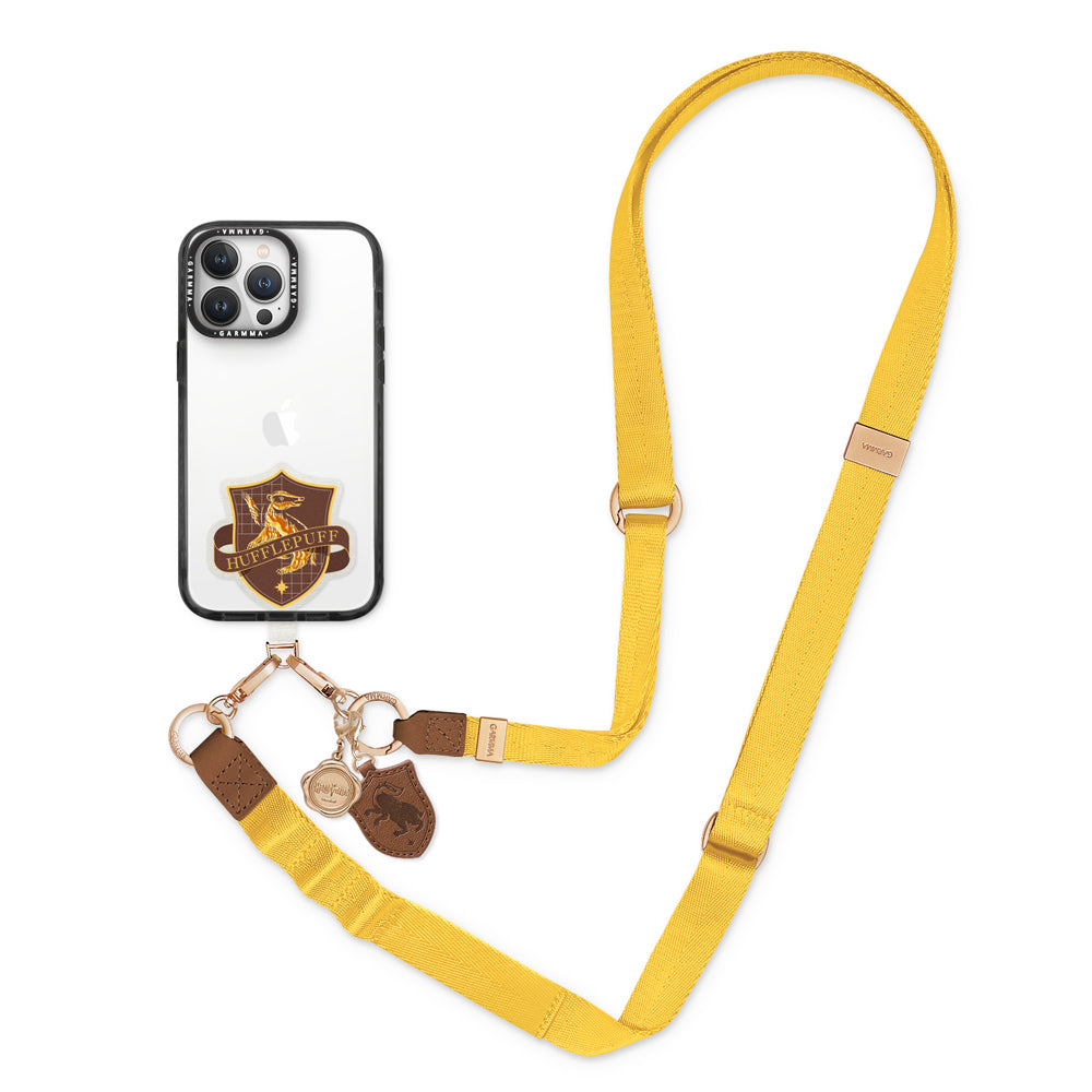 GARMMA Harry Potter Leather+Metal Charm 2-in-1 Detachable Phone Lanyard Cross-body Strap