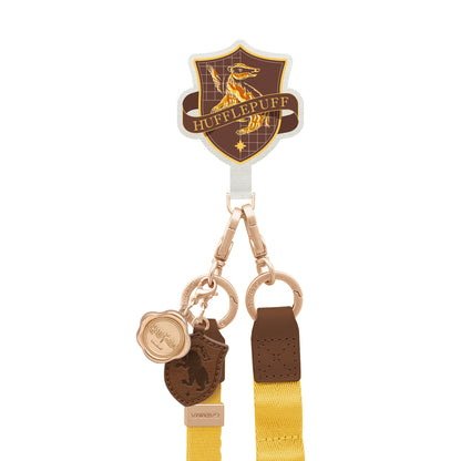 GARMMA Harry Potter Leather+Metal Charm 2-in-1 Detachable Phone Lanyard Cross-body Strap