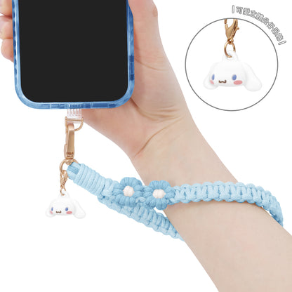 GARMMA Sanrio Characters Doll Charm Buckle Strap Anti-lost Braided Adjustable Phone Lanyard