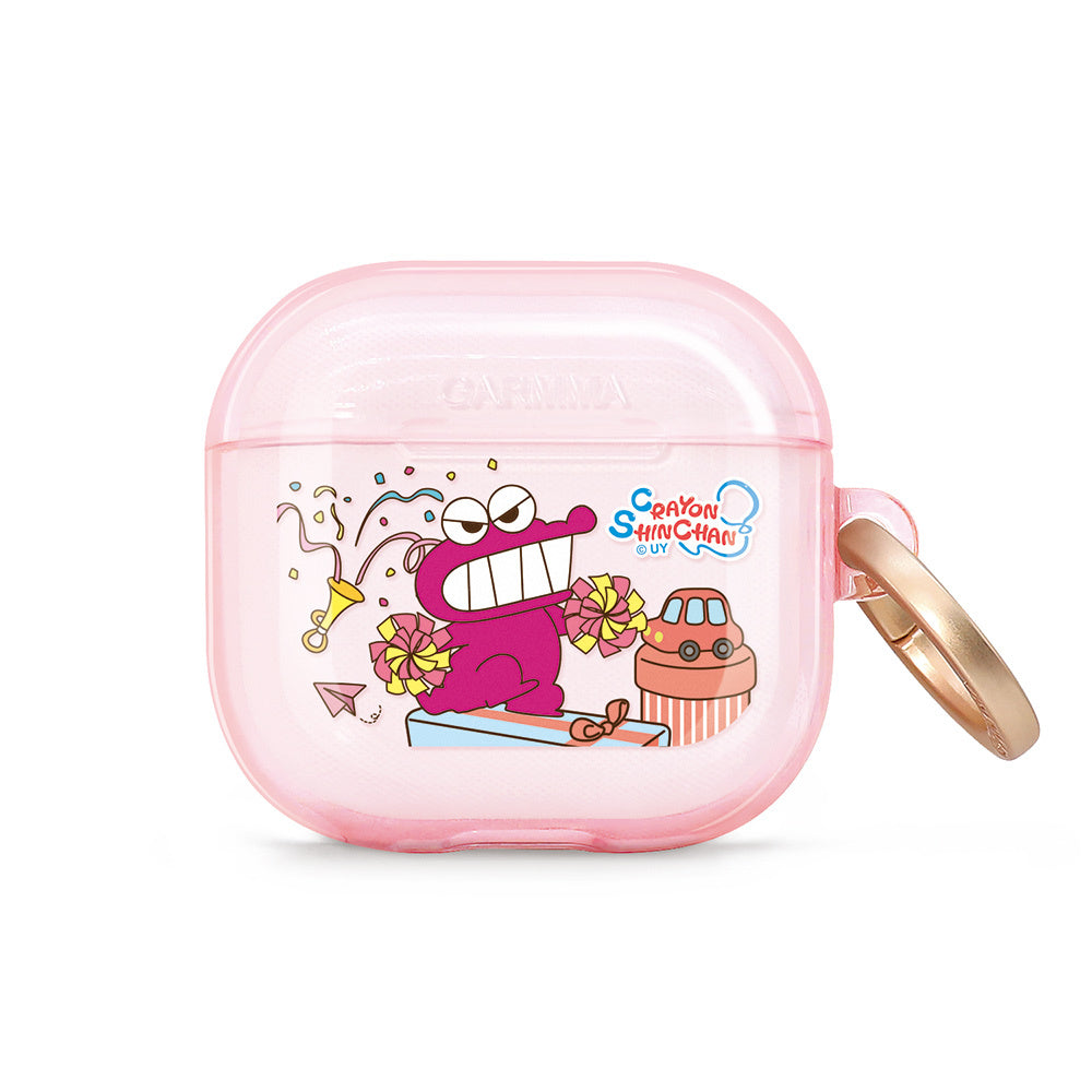 GARMMA Crayon Shin-chan Apple AirPods 4 / Pro 3 Charging Case Cover with Metal Hook