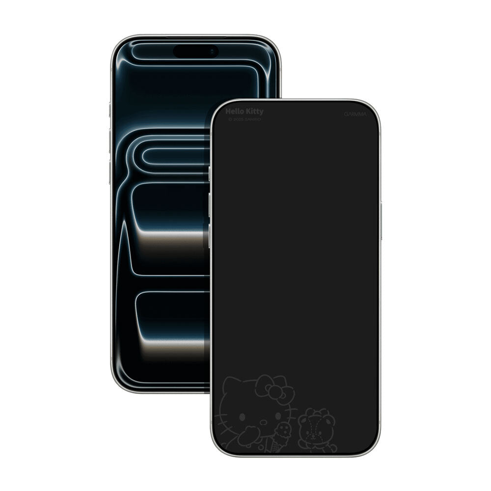 GARMMA Hello Kitty Low-Blue-Light Invisible Pattern Screen Off Print Tempered Glass Screen Protector