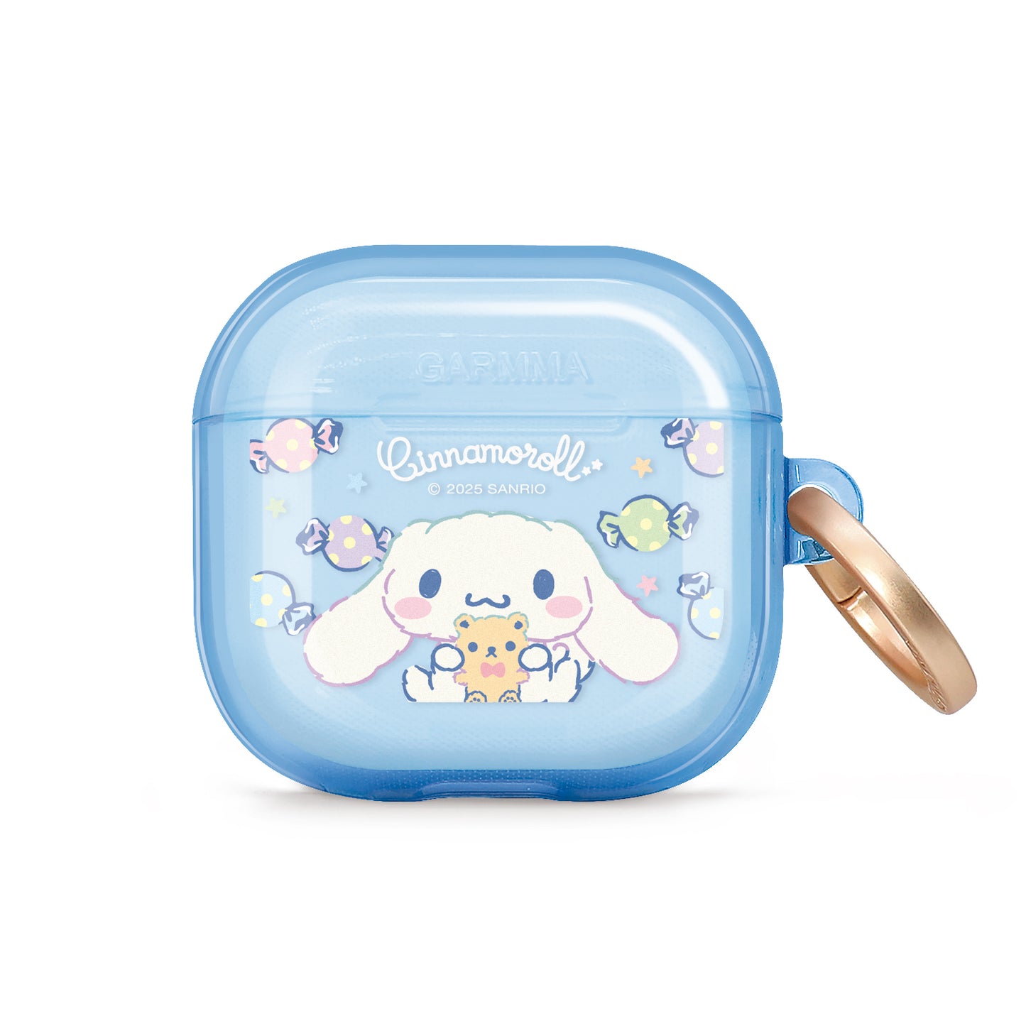 GARMMA Sanrio Characters Apple AirPods Pro 2/1 & AirPods 4 Charging Case Cover with Metal Hook