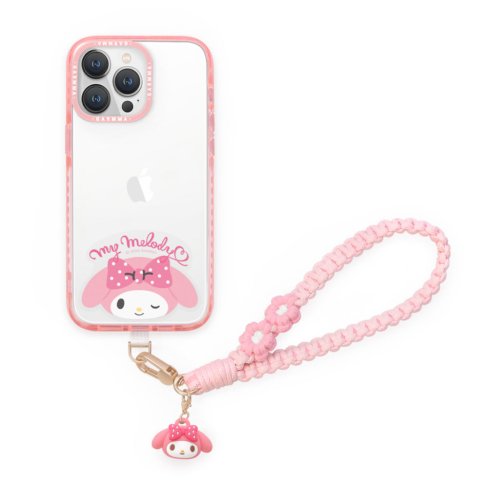GARMMA Sanrio Characters Doll Charm Buckle Strap Anti-lost Braided Adjustable Phone Lanyard