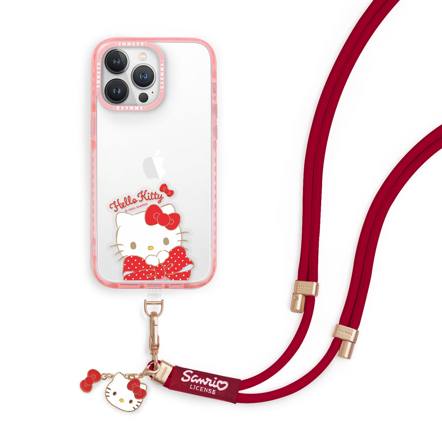 GARMMA Sanrio Characters Metal Charm Phone Buckle Strap Adjustable Lanyard