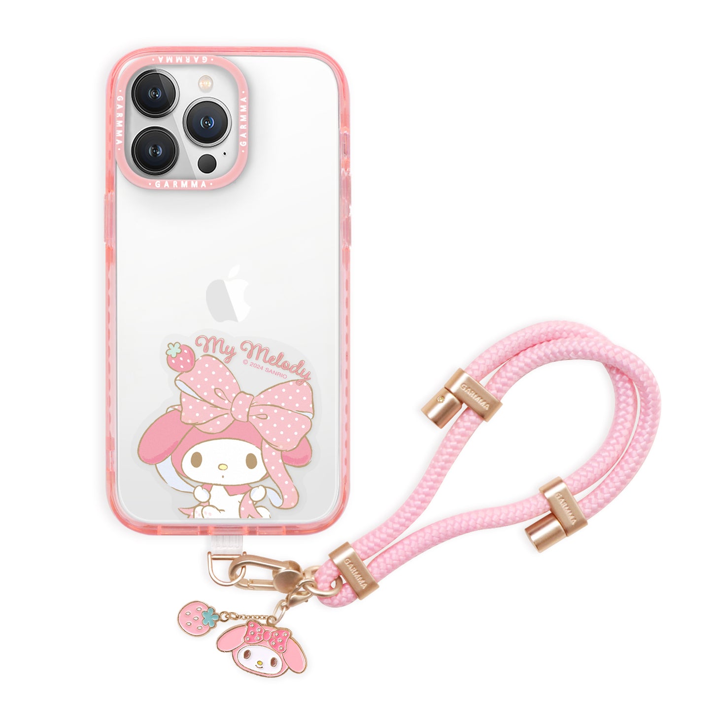 GARMMA Sanrio Characters Metal Charm Buckle Strap Adjustable Phone Lanyard