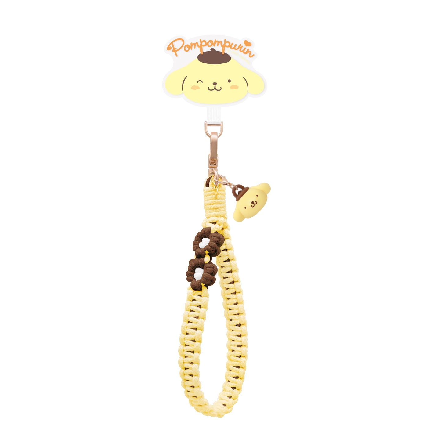 GARMMA Sanrio Characters Doll Charm Buckle Strap Anti-lost Braided Adjustable Phone Lanyard