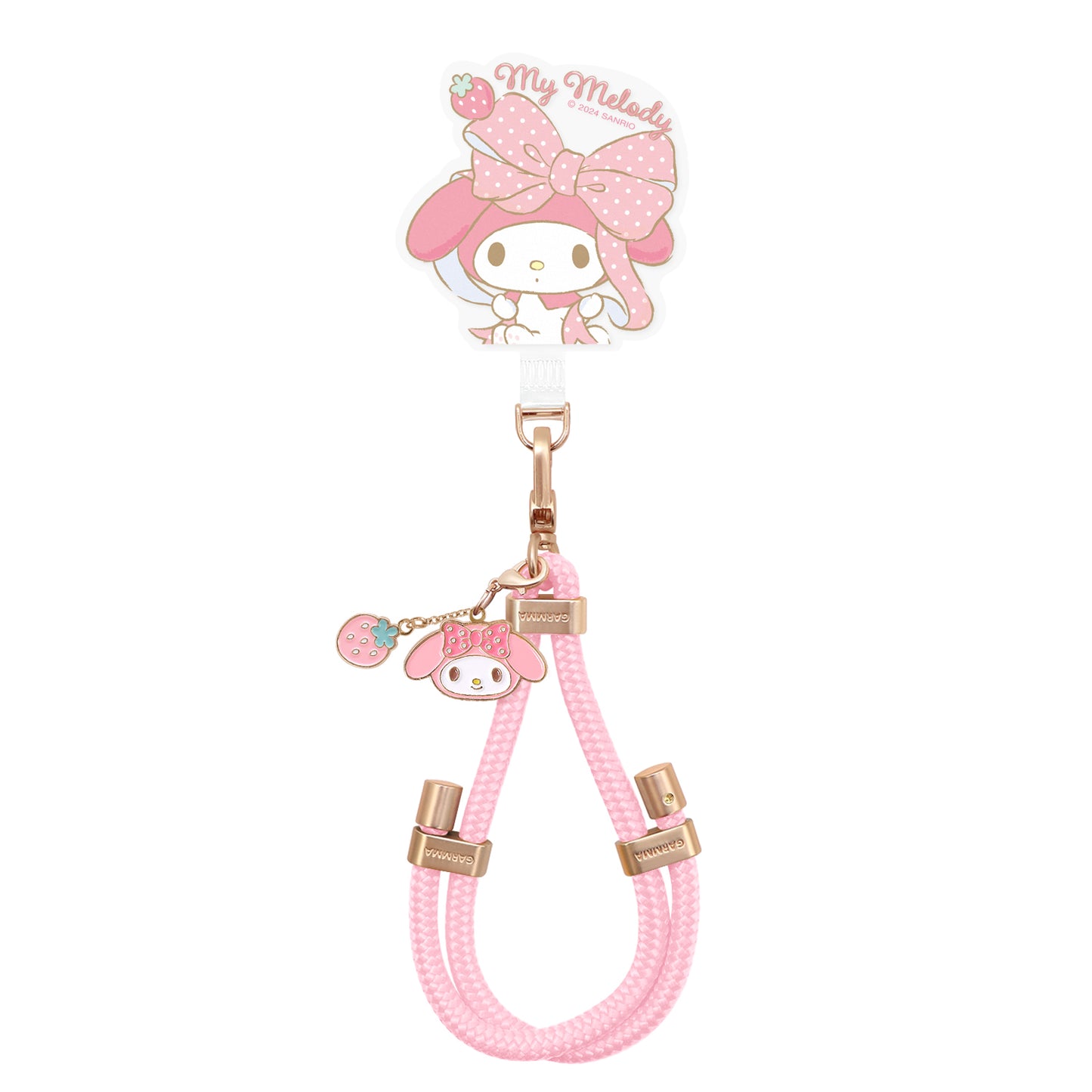 GARMMA Sanrio Characters Metal Charm Buckle Strap Adjustable Phone Lanyard