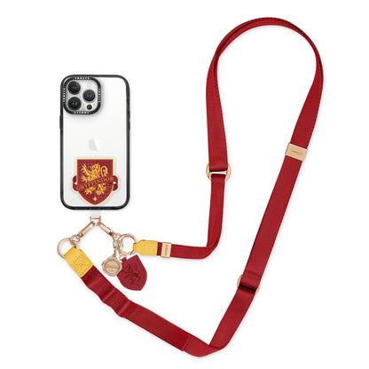 GARMMA Harry Potter Leather+Metal Charm 2-in-1 Detachable Phone Lanyard Cross-body Strap