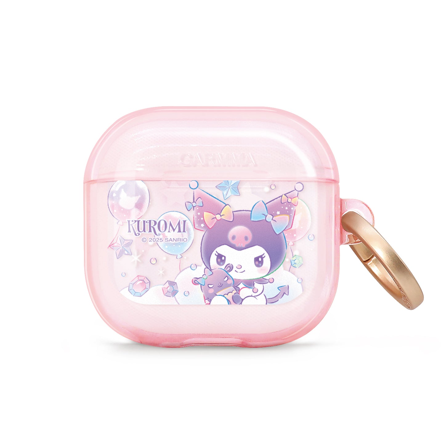 GARMMA Sanrio Characters Apple AirPods Pro 2/1 & AirPods 4 Charging Case Cover with Metal Hook