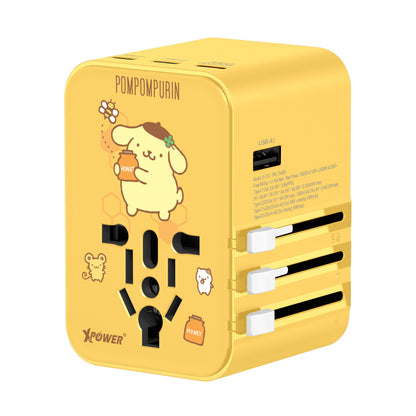 XPower x Sanrio 45W 6-Output PD 3.0/PPS Travel Adapter Universal Plug