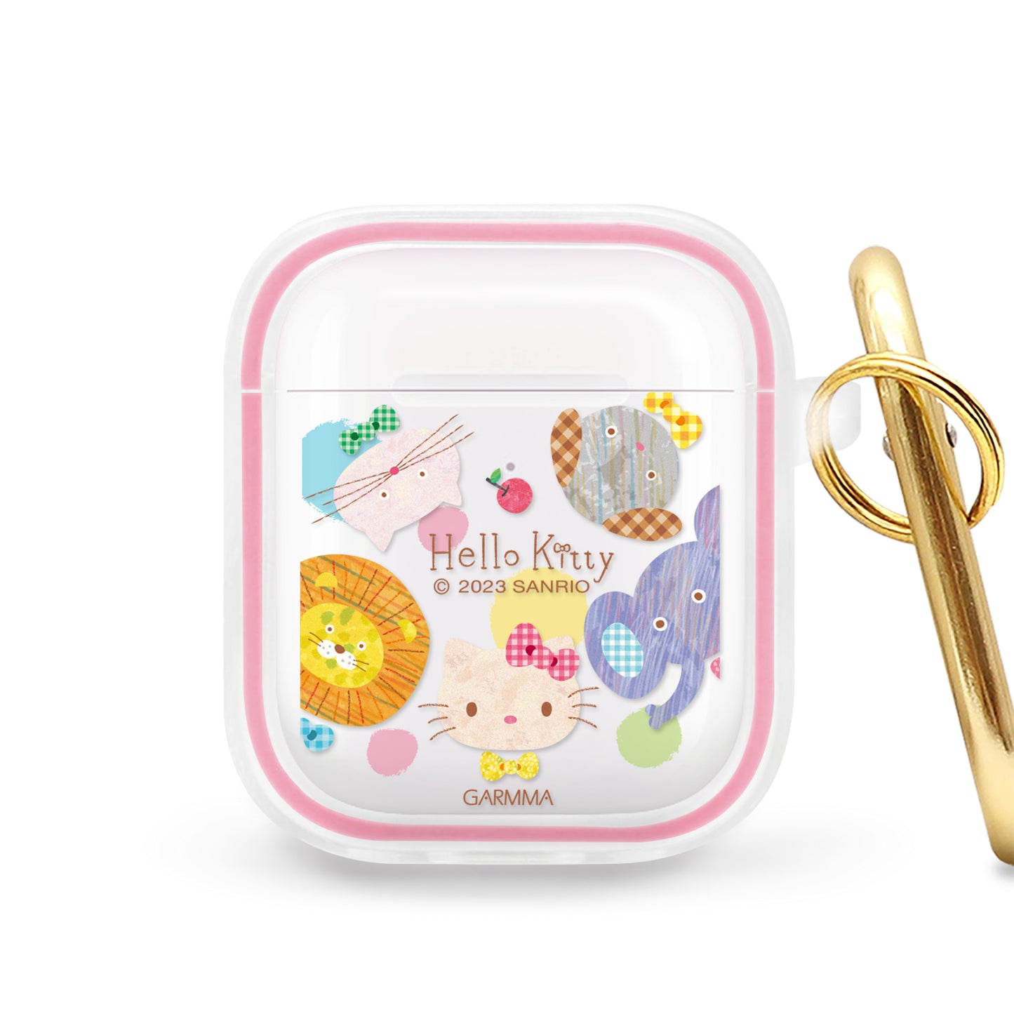 GARMMA Sanrio Characters Apple AirPods Pro 2/1 & AirPods 3/2/1 Charging Case Cover with Carabiner Clip