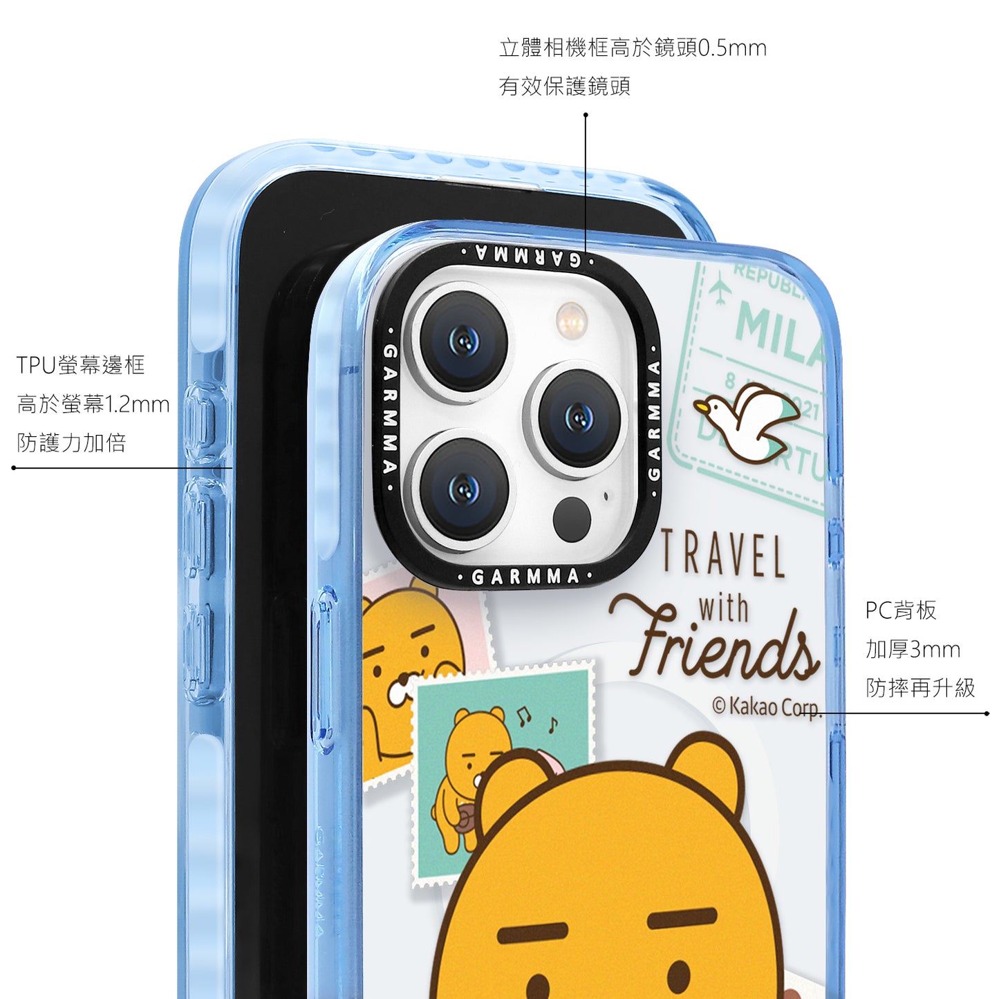 GARMMA Kakao Friends MagSafe Premium Military Grade Drop Tested Impact Case Cover