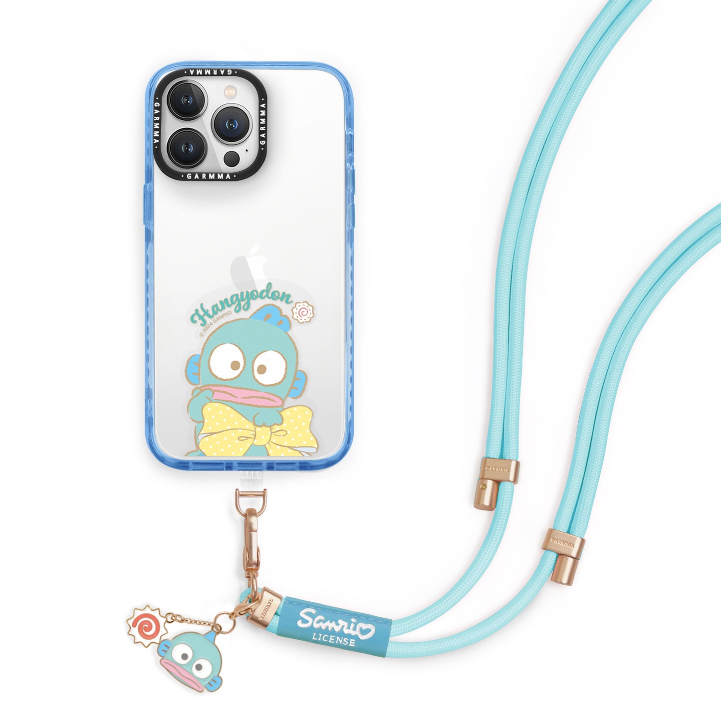 GARMMA Sanrio Characters Metal Charm Phone Buckle Strap Adjustable Lanyard