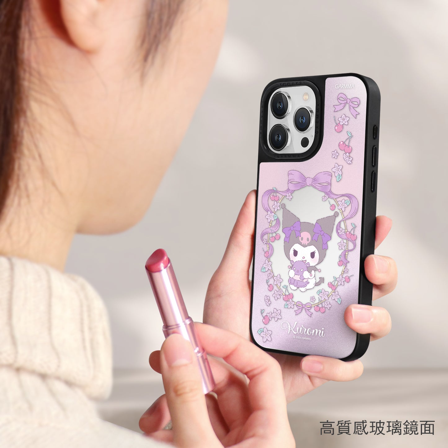 GARMMA Sanrio Characters MagSafe Reflective Mirror Case Cover