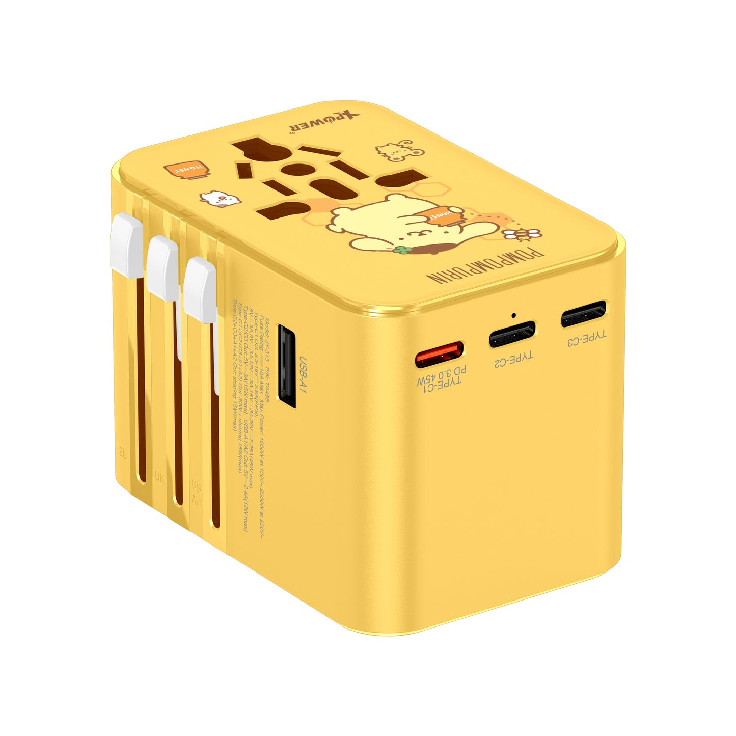 XPower x Sanrio 45W 6-Output PD 3.0/PPS Travel Adapter Universal Plug