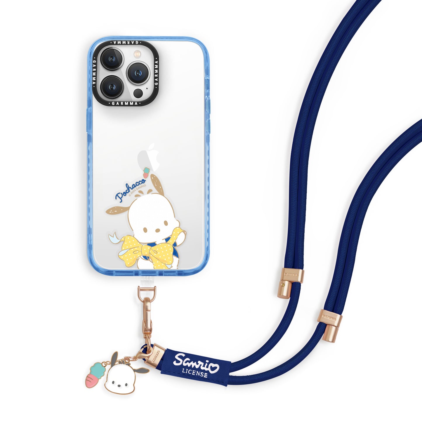 GARMMA Sanrio Characters Metal Charm Phone Buckle Strap Adjustable Lanyard