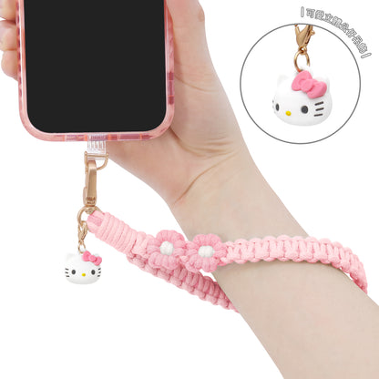 GARMMA Sanrio Characters Doll Charm Buckle Strap Anti-lost Braided Adjustable Phone Lanyard