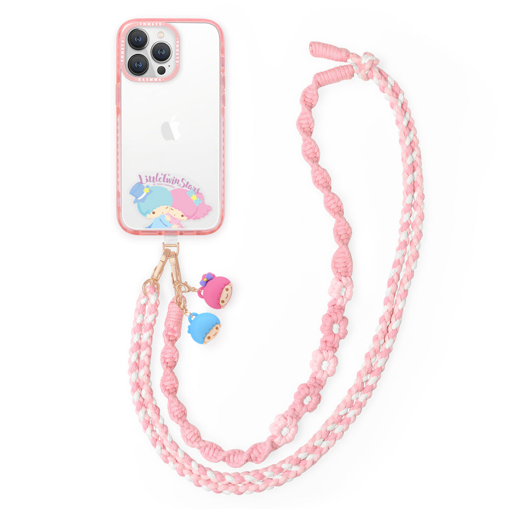 GARMMA Sanrio Characters Doll Charm Phone Buckle Strap Anti-lost Braided Adjustable Lanyard