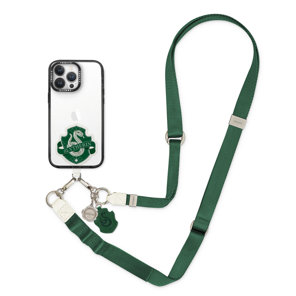 GARMMA Harry Potter Leather+Metal Charm 2-in-1 Detachable Phone Lanyard Cross-body Strap
