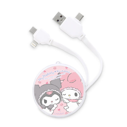 GARMMA Sanrio Characters 50th Anniversary PD Fast Charge Lightning+Type-C Extracted Extension Cable