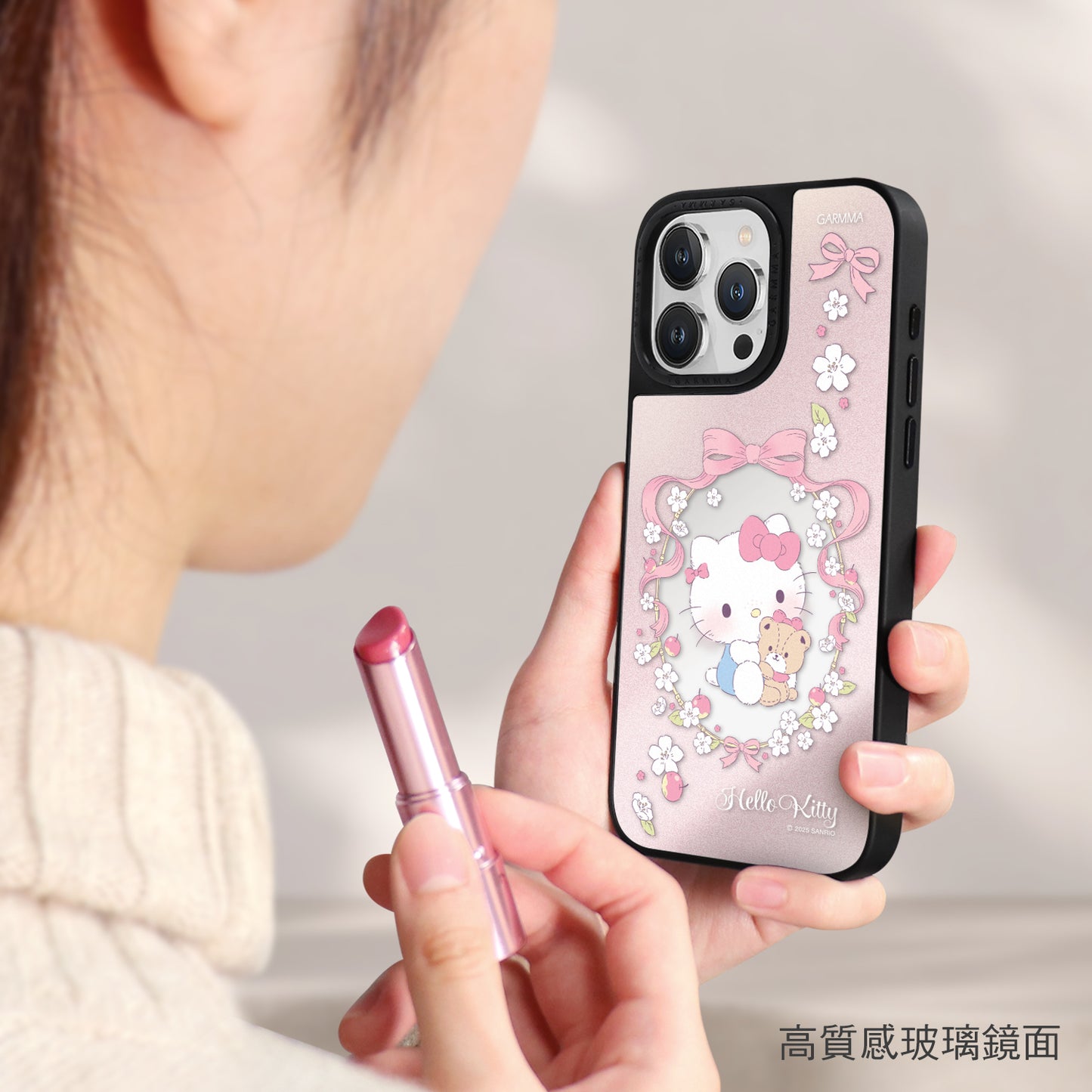 GARMMA Sanrio Characters MagSafe Reflective Mirror Case Cover
