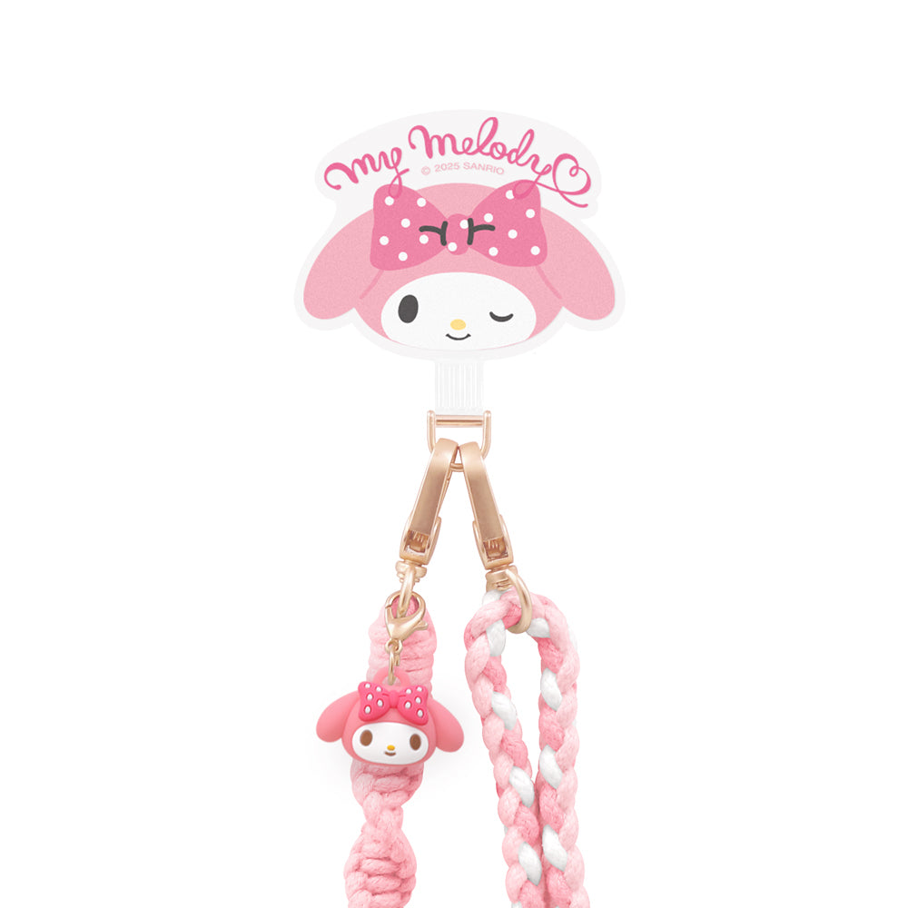 GARMMA Sanrio Characters Doll Charm Phone Buckle Strap Anti-lost Braided Adjustable Lanyard