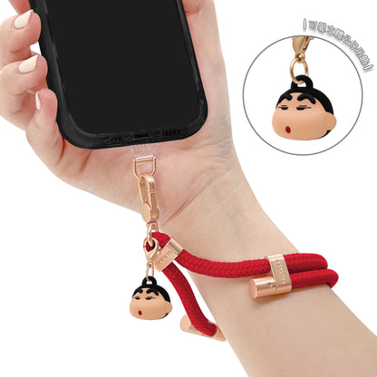 GARMMA Crayon Shin-chan Doll Charm Buckle Strap Adjustable Phone Lanyard