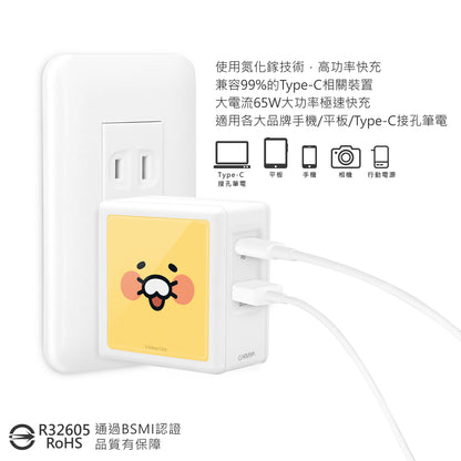 GARMMA Kakao Friends Dual Ports GaN 65W PD Fast Charger