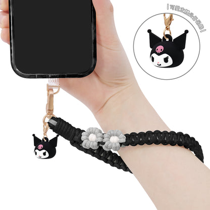 GARMMA Sanrio Characters Doll Charm Buckle Strap Anti-lost Braided Adjustable Phone Lanyard