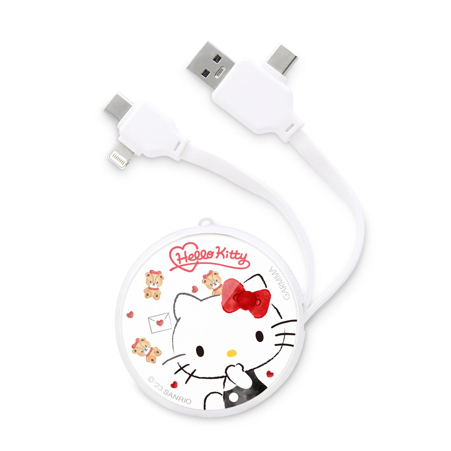 GARMMA Sanrio Characters PD Fast Charge Lightning+Type-C Extracted Extension Cable