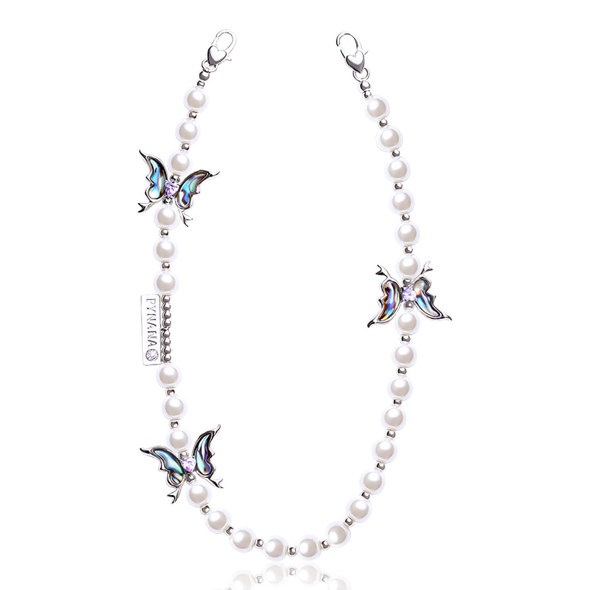 PYNANA Jewelry Aesthetics & Handcraft Multifunctional Chain Phone Charm Beads Strap Pearl Lanyard